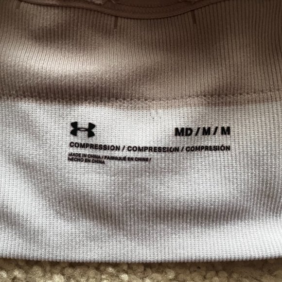 Under Armor Pink Compression Sports Bra, Size M - Picture 3 of 3